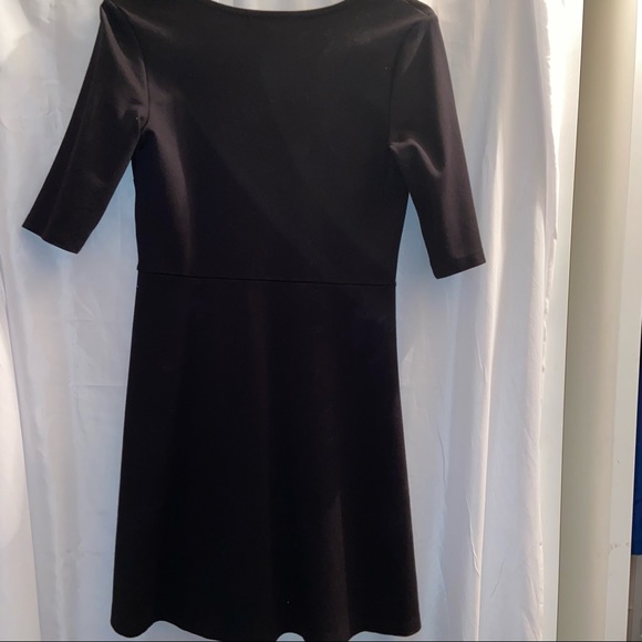 Little black dress with wrap top with half sleeves size small - Picture 2 of 5